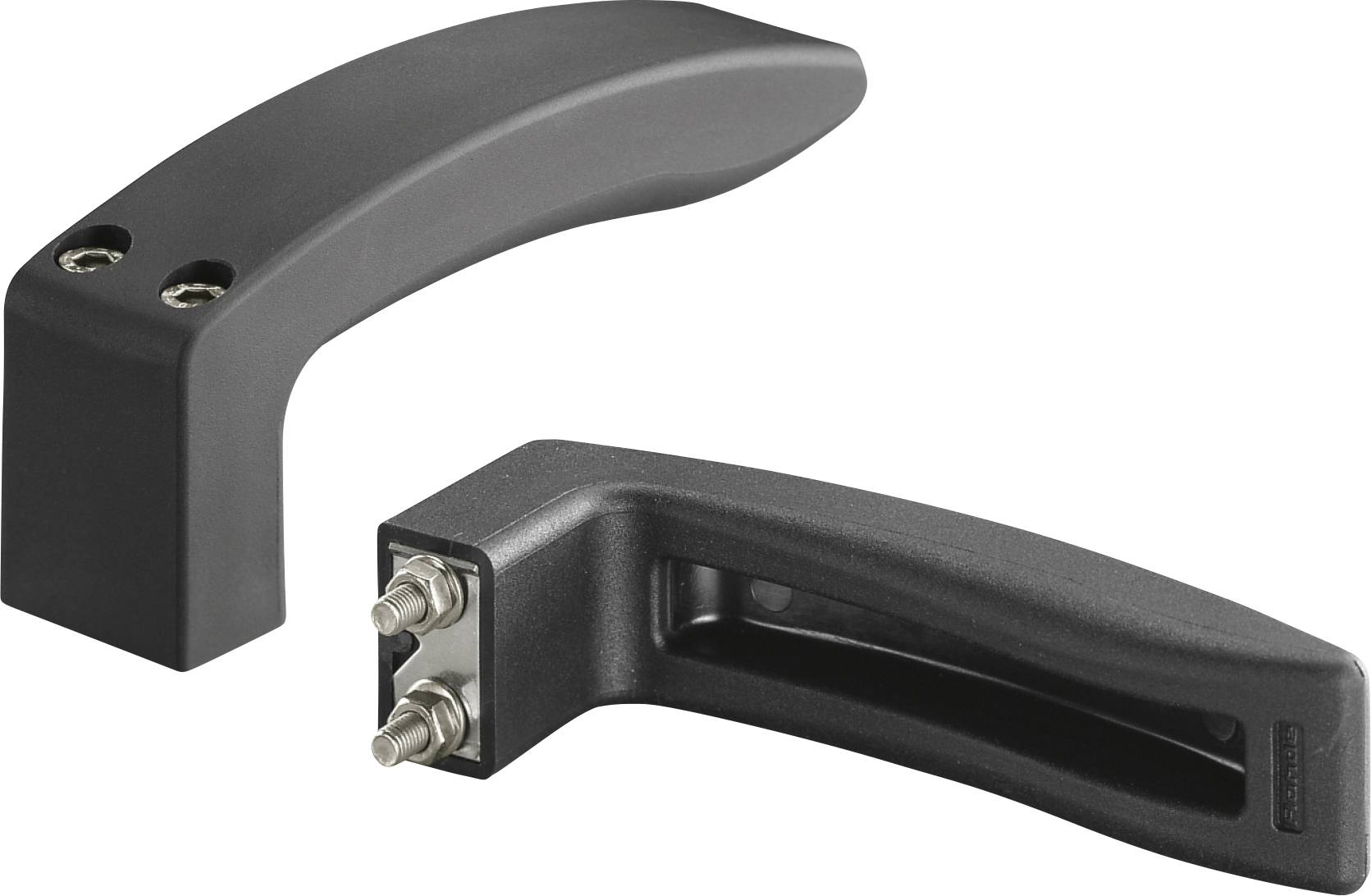 Rohde KW-36.020.84 Universalgriff Schwarz (L x B x H) 154 x 24 x 58 mm 2 St.