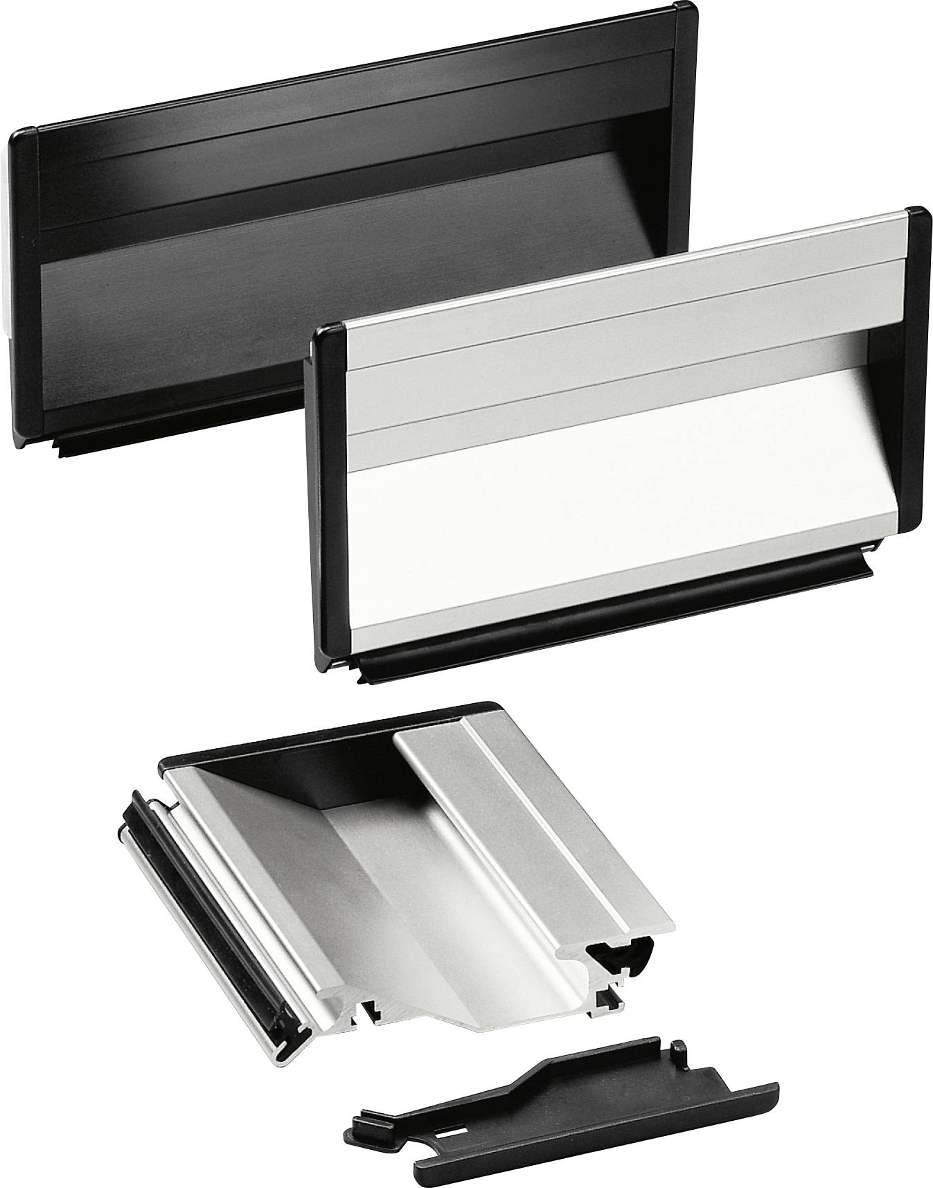 Rohde SG-73.100.A1 Schalengriff Silber (L x B x H) 100 x 19.5 x 90 mm 3 St.