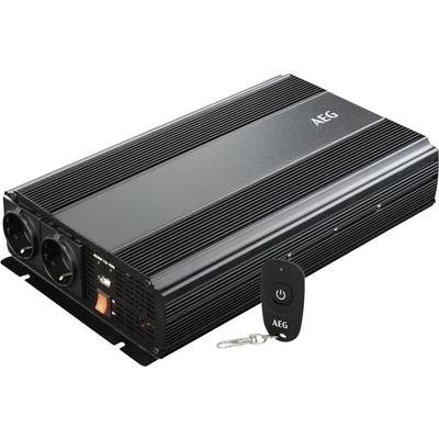 AEG Wechselrichter 10058 1500 W 12 V/DC - 230 V/AC Fernbedienbar-0