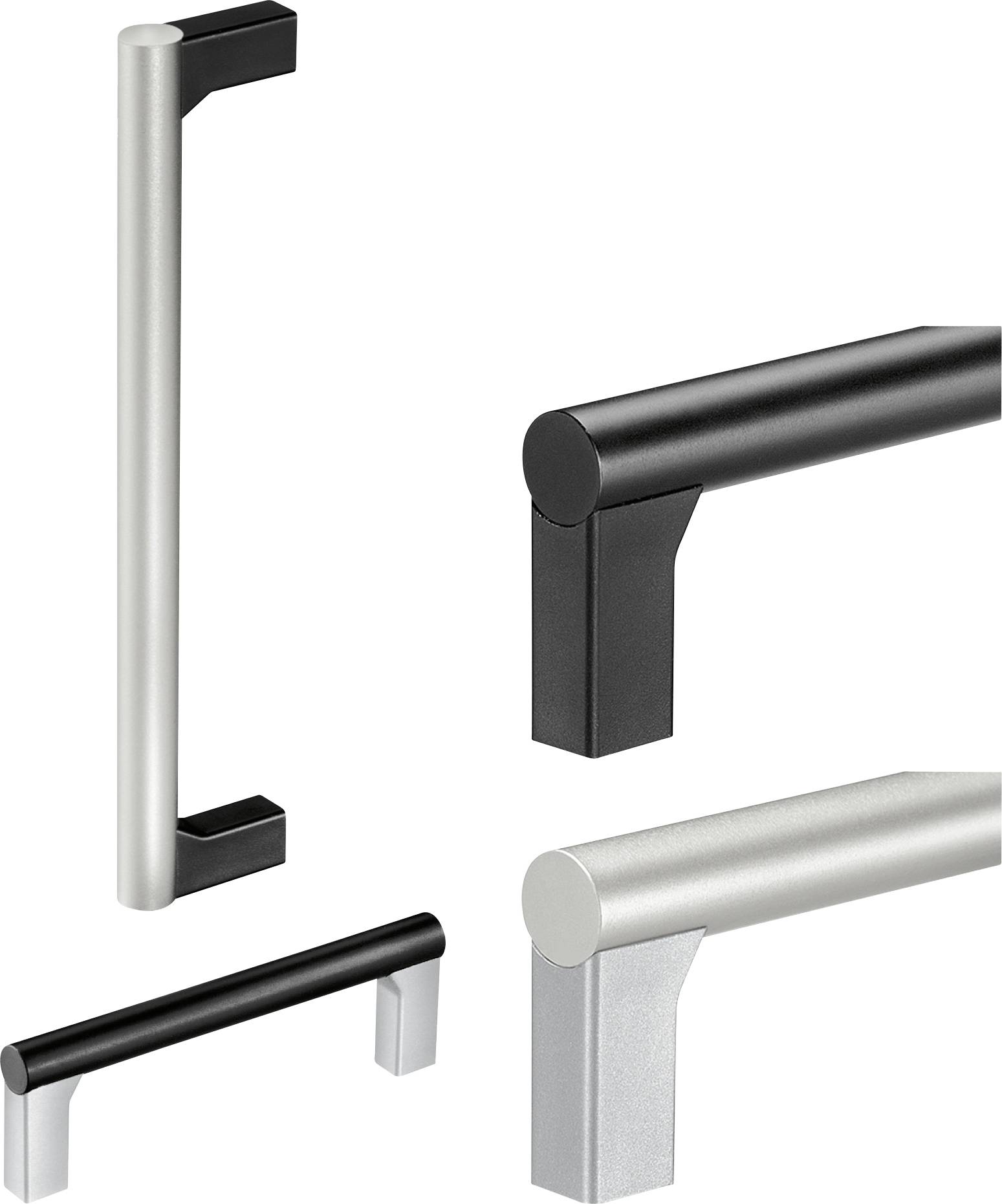 Thumbnail - Rohde UR-15.055.B04 Universalgriff Schwarz (L x B x H) 70 x 15 x 43.5 mm 3 St.