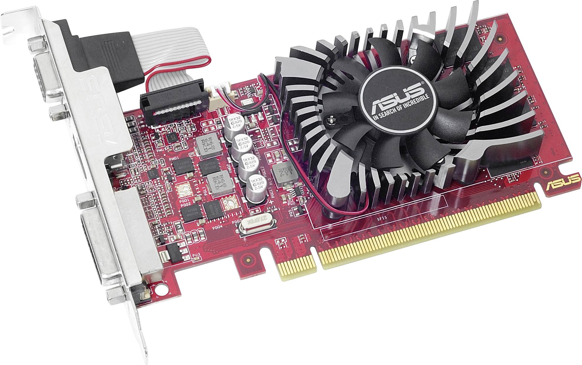 ASUS R7240-2GD5-L - Grafikkarten - Radeon R7 240 - 2 GB GDDR5 - PCIe 3.0 Low-Profile - DVI, D-Sub, HDMI-1