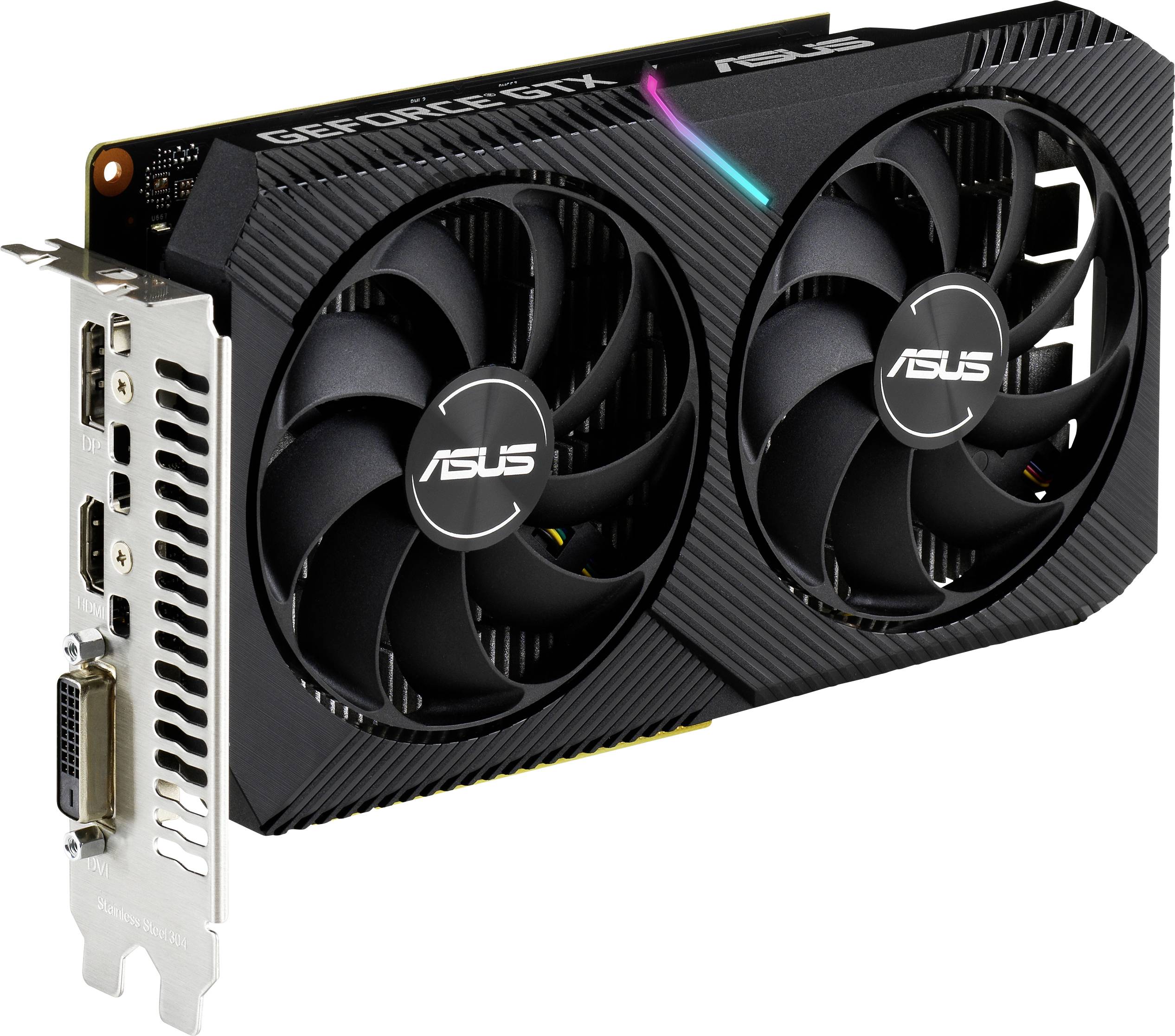 ASUS Dual-GTX1650-O4GD6 Mini (4GB,DVI,HDMI,DP,Active)-4