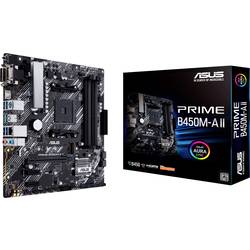 Image of Asus PRIME B450M-A II Mainboard Sockel (PC) AMD AM4 Formfaktor (Details) Micro-ATX Mainboard-Chipsatz AMD® B450