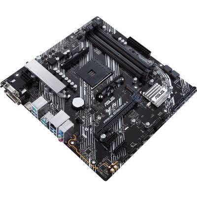 Ein Motherboard mit mehreren Steckplätzen und Anschlüssen, beschriftet mit 'ASUS'. Es zeigt Komponentenschnittstellen und -anschlüsse.