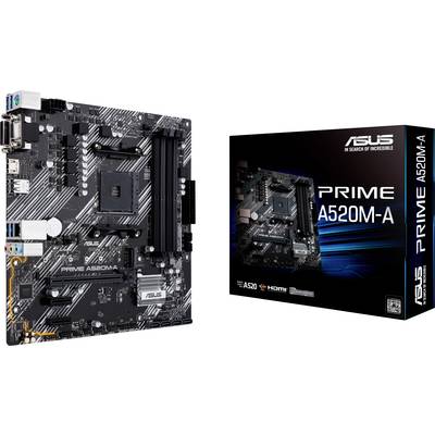 Asus PRIME A520M-A Mainboard Sockel (PC) AMD AM4 Formfaktor (Details) Micro-ATX 