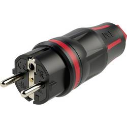 PCE 05721-sr Schutzkontaktstecker 250 V Schwarz/Rot IP54