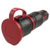 PCE 25711-sr Schutzkontaktkupplung 250 V Schwarz/Rot IP54