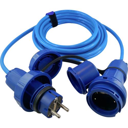 HAWA R7035 Strom Verlängerungskabel 16 A Blau 10.00 m H07BQ-F 3G 1,5 mm²