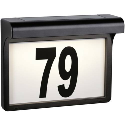 Paulmann 95388 4000870953884 Solar-Hausnummernleuchte EEK: A (A - G) 0.05 W Warmweiß Schwarz