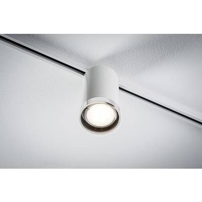 Deckenstrahler mit modernem, zylindrischem Design, leuchtet nach unten auf eine weiße Decke. Ideal für gezielte Beleuchtung.