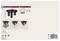 'Deckenleuchte aus Metall in Schwarz, für E27-Glühbirnen (nicht enthalten). Enthält drei Lampenfassungen, Durchmesser 240 mm.'