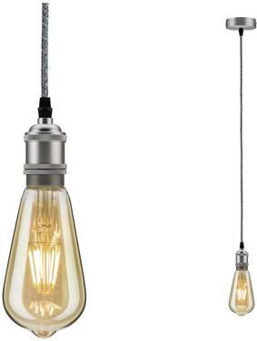Paulmann Eldar 50385 Pendelleuchte LED E27   Grau, Nickel