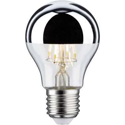 Glühbirne mit Metallfassung, die leuchtet.