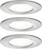 Paulmann 92979 LED-Einbauleuchte 3er Set LED GU10 19.5 W Eisen (gebürstet)