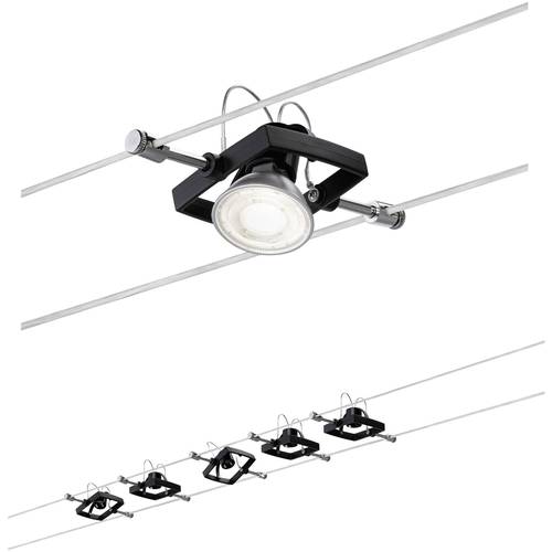 Paulmann Wire Set MacII Seil-Komplettsystem GU5.3 LED Schwarz (matt)