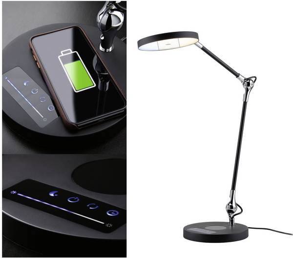 Paulmann Numis 78910 LED-Schreibtischleuchte LED LED fest eingebaut 11 W  Schwarz