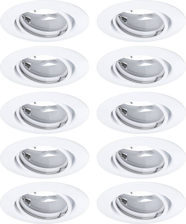 Paulmann 93400  LED-Einbauleuchte 10er Set  LED GU10  Weiß