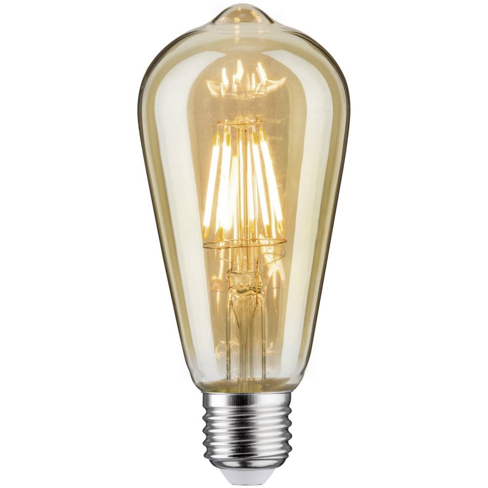 Paulmann LED-lamp Energielabel A+ (A++ E) E27 Ballon 6 W Goud (Ø x h) 64 mm x 145 mm 1 stuk(s)