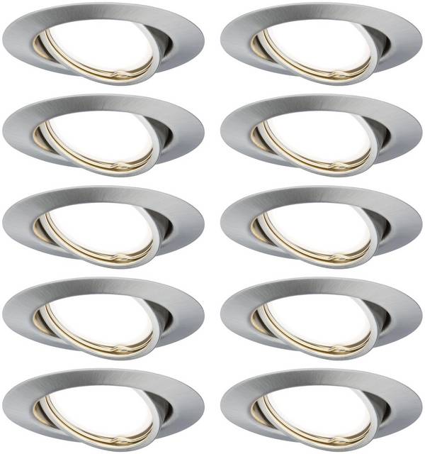 Paulmann 93399  LED-Einbauleuchte   LED GU10  Eisen (gebürstet)