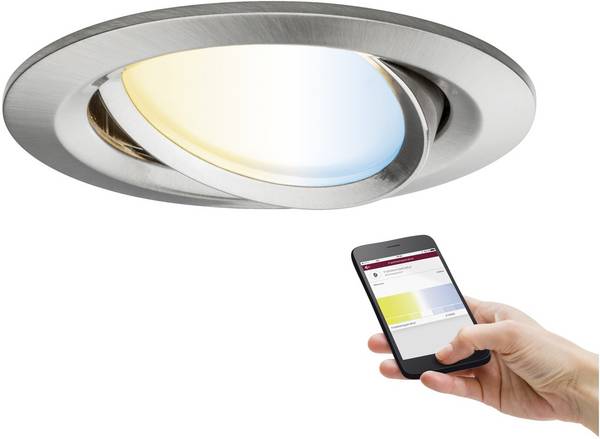 Paulmann 92961  LED-Einbauleuchte   LED LED fest eingebaut 6 W Eisen (gebürstet)