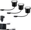 Paulmann Boden Einbauleuchten Starterset RGBW 94275 Beleuchtungssystem Plug & Shine ZigBee LED 3.6 W Warmweiß Silber