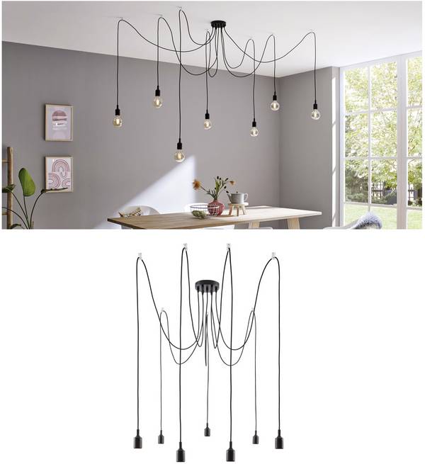 Paulmann Ketil 50390 Pendelleuchte LED E27   Schwarz