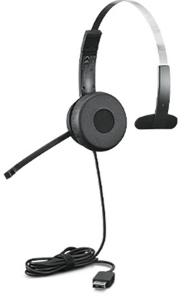 Lenovo 100 Mono  On Ear Headset kabelgebunden Mono Schwarz   Computer