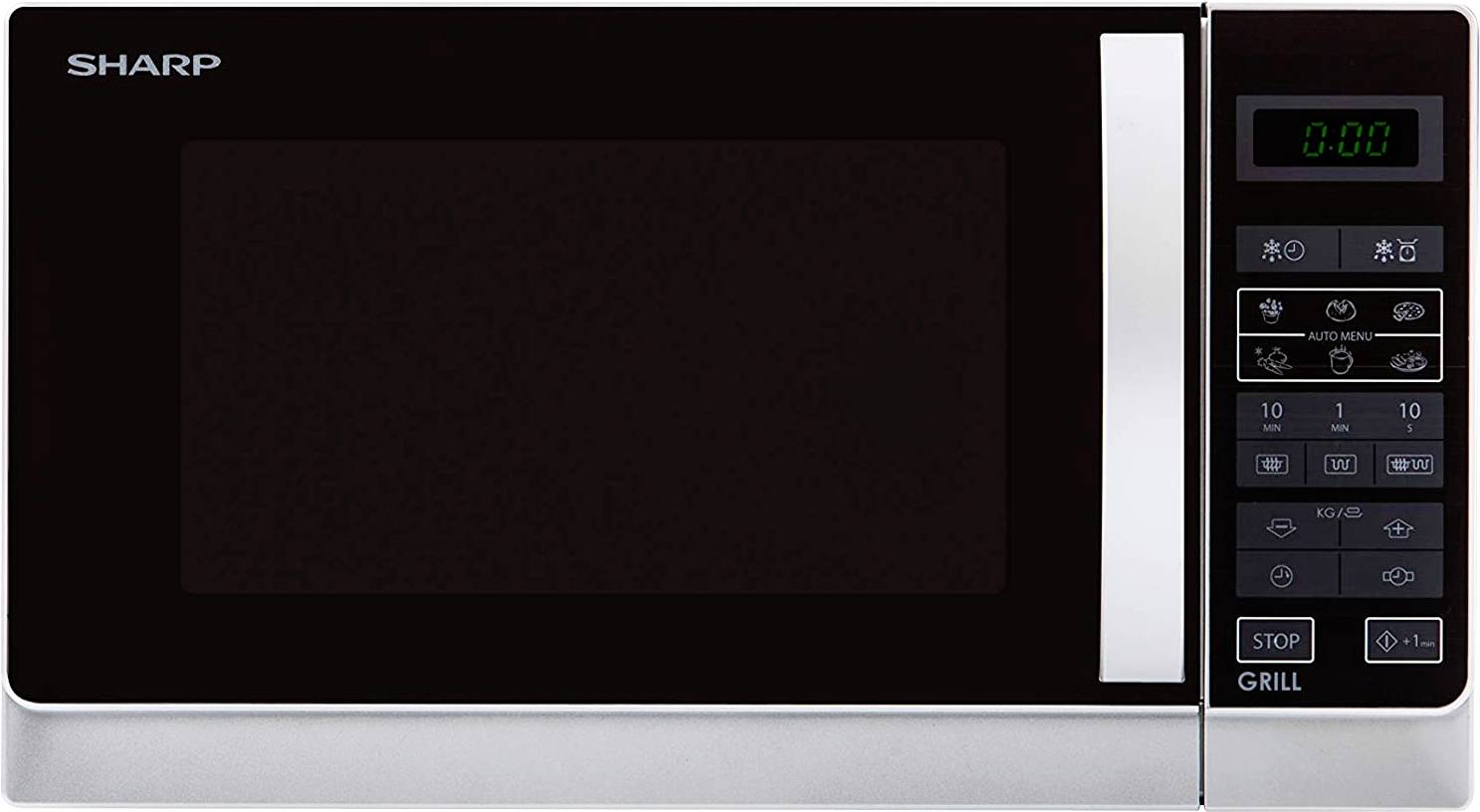 Sharp R-642(IN)W - Mikrowellenofen mit Grill-0