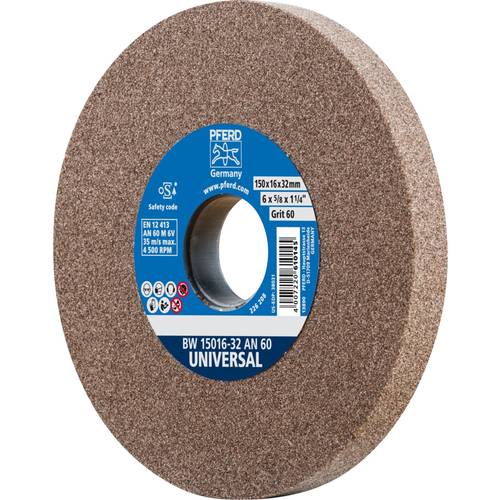 Thumbnail - PFERD TOOLS 39008419 Schleifbockscheibe Durchmesser 150 mm Bohrungs-Ø 32 mm Stahl, Edelstahl, Gusseisen 1 St.