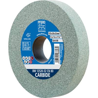PFERD 39009723 Schleifbockscheibe Durchmesser 125 mm Bohrungs-Ø 32 mm Glas, Metall, Stahl 1 St.
