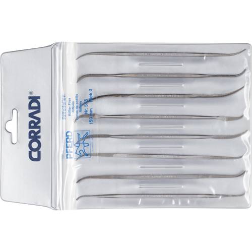 PFERD TOOLS 19505752 Präzisions-Riffelfeilen-Set 8-tlg. Typ 575 Schweizer Hieb 0 grob Länge 150 mm 1 St.