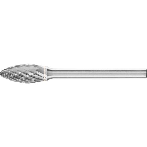 PFERD TOOLS 21203633 Frässtift Hartmetall Flamme Länge 43 mm Produktabmessung, Ø 6 mm Arbeits-Länge 13 mm Schaftdurchmes...