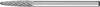 PFERD TOOLS 21218133 Frässtift Hartmetall Rundbogen Länge 43 mm Produktabmessung, Ø 3 mm Arbeits-Länge 13 mm Schaftdurchmesser 3 mm 1 Stück