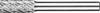 PFERD TOOLS 21001001 Frässtift Hartmetall Zylinder mit Stirnverzahnung Länge 60 mm Produktabmessung, Ø 8 mm Arbeits-Länge 20 mm Schaftdurchmesser 6 mm 1 Stück
