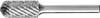 PFERD TOOLS 21001013 Frässtift Hartmetall Walze Länge 65 mm Produktabmessung, Ø 12 mm Arbeits-Länge 25 mm Schaftdurchmesser 6 mm 1 Stück