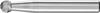 PFERD TOOLS 21112576 Frässtift Hartmetall Kugel 6 mm Länge 45 mm Produktabmessung, Ø 6 mm Arbeits-Länge 5 mm Schaftdurchmesser 6 mm 1 Stück