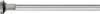 PFERD TOOLS 21143588 Frässtift Hartmetall Rad Länge 118 mm Produktabmessung, Ø 16 mm Arbeits-Länge 12 mm Schaftdurchmesser 8 mm 1 Stück