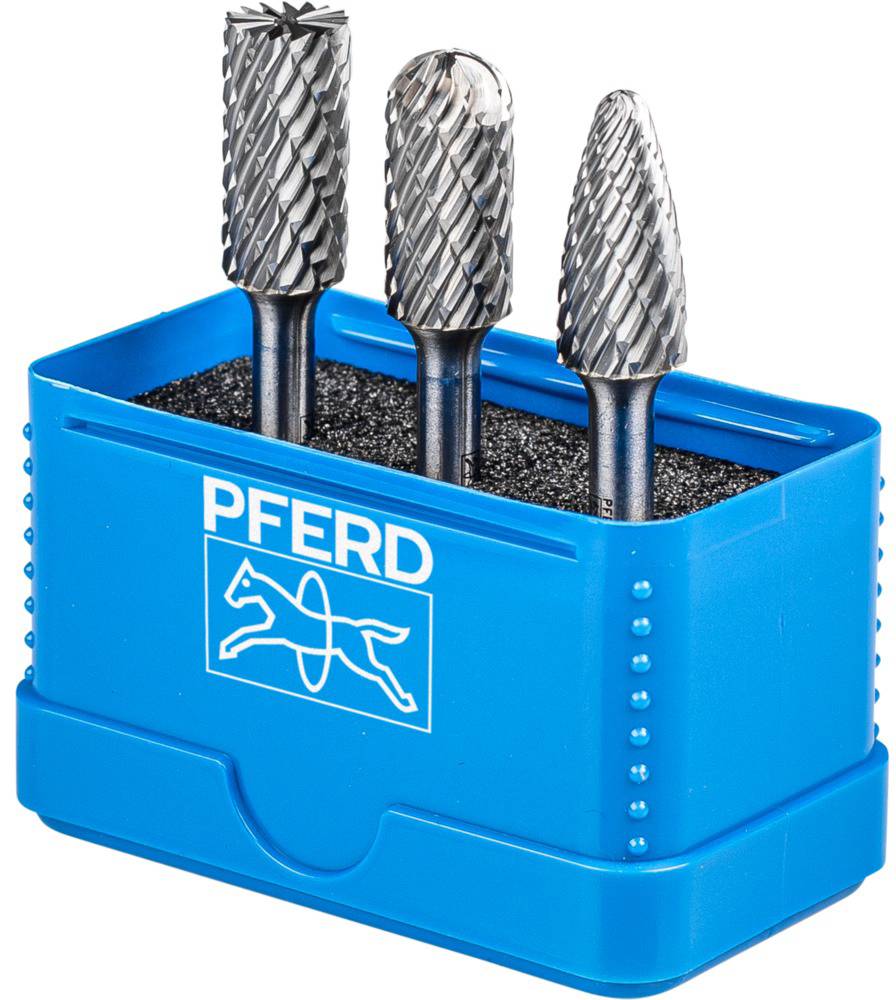 PFERD TOOLS 21901414 Frässtift-Set Hartmetall Arbeits-Länge 25 mm Schaftdurchmesser 6 mm