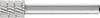 PFERD TOOLS 22405336 Frässtift HSS Zylinder mit Stirnverzahnung Länge 53 mm Produktabmessung, Ø 10 mm Arbeits-Länge 13 mm Schaftdurchmesser 6 mm 1 Stück