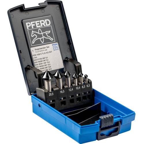 PFERD TOOLS SET KES HSS DIN 335 C90° 6 HC-FEP 25202160 Kegelsenker-Set HSS 1 St.