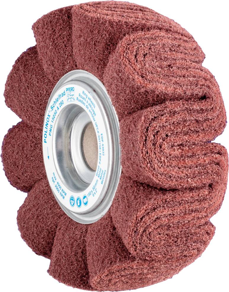 PFERD TOOLS 44646129 POLINOX Vlies-Schleifrad PNG Ø 150 x 50 mm Bohrung-Ø 254 mm A 280 für Feinschliff & Finish 150 mm 1 St.