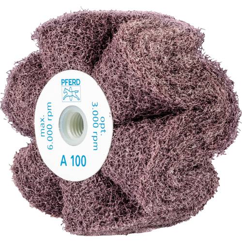 PFERD TOOLS 44642201 POLINOX Vlies-Schleifrad PNG Ø 100 x 50 mm Gewinde M14 A 100 für Feinschliff & Finish 100 mm 5 St.