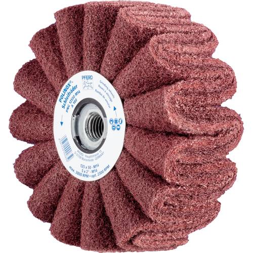PFERD TOOLS 44642502 POLINOX Vlies-Schleifrad PNG Ø 125 x 50 mm Gewinde M14 A 180 für Feinschliff & Finish 125 mm 2 St.