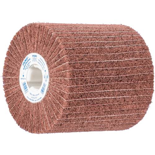 PFERD TOOLS 44641112 POLINOX Vlies-Schleifwalze PNZ Ø 100 x 100 mm Keilnut 19 mm A 120/F für Feinschliff & Finish 100 mm...