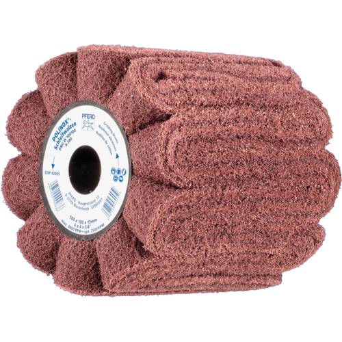 PFERD TOOLS 44641203 POLINOX Vlies-Schleifwalze PNG Ø 100 x 100 mm Keilnut 19 mm A 280 für Feinschliff & Finish 100 mm 1...