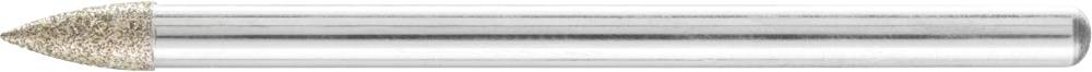 PFERD 36443010 PFERD Diamant-Schleifstift spitzbogenförmig 3 x 7 mm D126 Schaft ø 3 Durchmesser