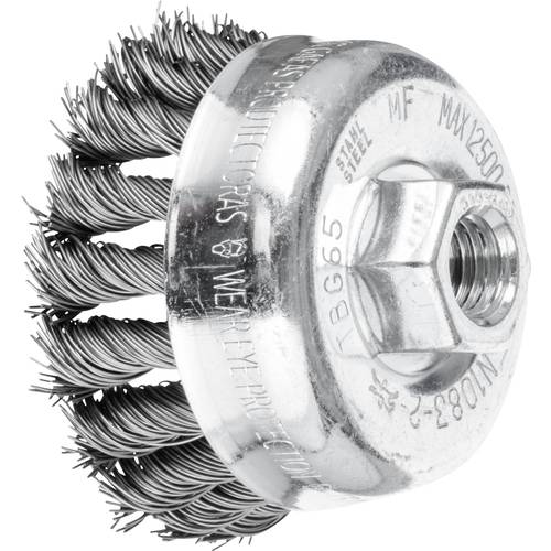 PFERD TOOLS Topfbürste gezopft TBG Ø 65 mm M14 Stahl-Draht-Ø 0,50 für Winkelschleifer POS TBG 65/M14 ST 0,50 43305001 1 ...