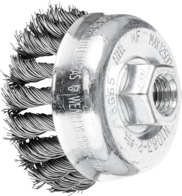 PFERD TOOLS Topfbürste gezopft TBG Ø 65 mm M14 Stahl-Draht-Ø 0,50 für Winkelschleifer POS TBG 65/M14 ST 0,50  43305001 1 St.