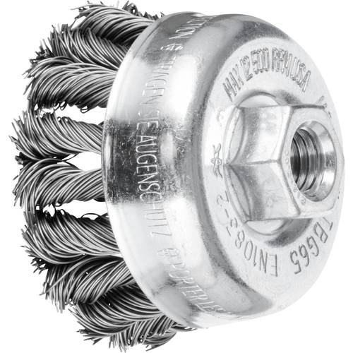 Thumbnail - PFERD TOOLS COMBITWIST Topfbürste gezopft TBG Ø 65mm M14 Stahl-Draht-Ø 0,50 für Winkelschleifer 43305051 1 St.