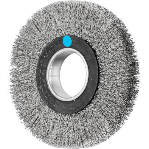 PFERD TOOLS Rundbürste breit ungezopft RBU Ø 180 x 25 mm variable Bohrung Edelstahl-Draht-Ø 0,30 für Schleifbock 1 POS R...